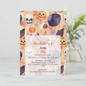 ワン不気味ハロウィーン誕生日 招待状 (スタンド正面)