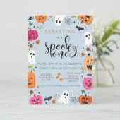 ワン不気味ハロウィーン誕生日 招待状 (スタンド正面)