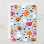 ワン不気味ハロウィーン誕生日 招待状 (裏面)