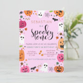 ワン不気味ハロウィーン誕生日 招待状 (スタンド正面)