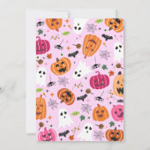 ワン不気味ハロウィーン誕生日 招待状 (裏面)