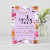 ワン不気味ハロウィーン誕生日 招待状 (スタンド正面)