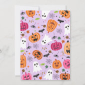 ワン不気味ハロウィーン誕生日 招待状 (裏面)