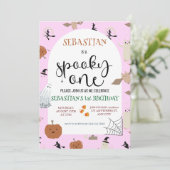 ワン不気味ハロウィーン誕生日 招待状 (スタンド正面)