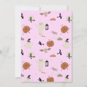 ワン不気味ハロウィーン誕生日 招待状 (裏面)