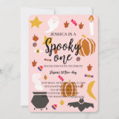 ワン不気味ハロウィーン誕生日 招待状 (正面)