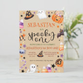 ワン不気味ハロウィーン誕生日 招待状 (スタンド正面)