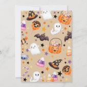 ワン不気味ハロウィーン誕生日 招待状 (裏面)