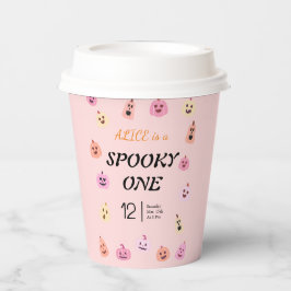 ワン不気味ハロウィーン誕生日 紙コップ