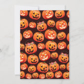 ワン不気味ファースト誕生日ハロウィーン招待状 招待状 (裏面)