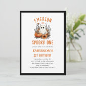 ワン不気味幽霊ハロウィーン誕生日パーティー 招待状 (スタンド正面)