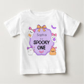 ワン不気味幽霊ハロウィーン誕生日 ベビーTシャツ (正面)