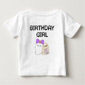 ワン不気味幽霊ハロウィーン誕生日 ベビーTシャツ (裏面)