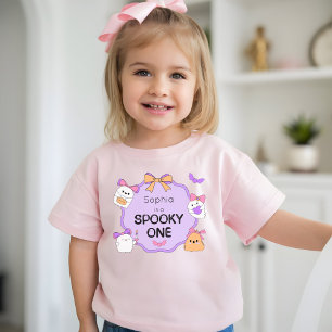 ワン不気味幽霊ハロウィーン誕生日 ベビーTシャツ