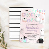 ワン不気味幽霊パステルハロウィーン1日の誕生日 招待状