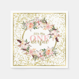 ワン恋しく思ダフル誕生日ナプキン スタンダードカクテルナプキン