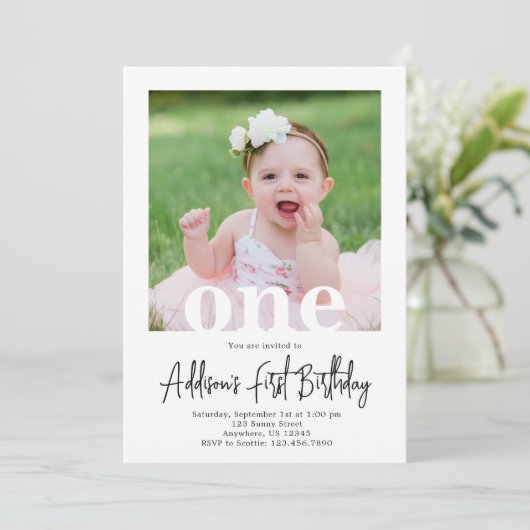 ワン誕生日招待状 招待状 (スタンド正面)