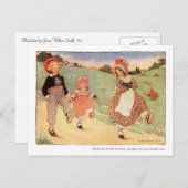 ワン足アップワン足ダウン子供部屋韻 ポストカード (正面/裏面)