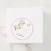 ワン間抜けガチョウ、ピンクのギンガム、レトロ フェイバータグ (インサイチュ)