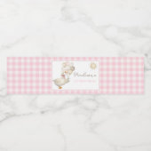 ワン間抜けガチョウ、風船、レトロギンガム ペットボトルラベル (シングルラベル)