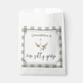 ワン間抜けグースかわいい子の誕生日パーティー フェイバーバッグ (正面)