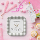 ワン間抜けグースかわいい子の誕生日パーティー ペーパープレート (パーティー)