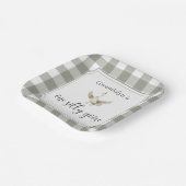 ワン間抜けグースかわいい子の誕生日パーティー ペーパープレート (傾斜あり)