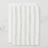 ワン間抜けグースかわいい水彩1歳の誕生日パーティー 招待状 (裏面)