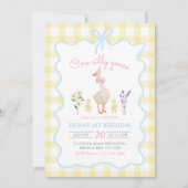 ワン間抜けグースイエローギンガム1日 招待状 (正面)