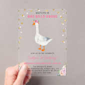 ワン間抜けグースガールズ1歳 アクリル招待状 (インサイチュ (ポータブル))