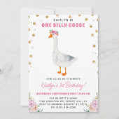 ワン間抜けグースガールズ1歳 招待状 (正面)