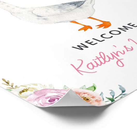 ワン間抜けグースガールズ1st誕生日パーティーへようこそ ポスター (角)