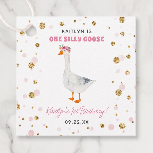 ワン間抜けグースガールズ1st誕生日パーティー フェイバータグ (正面)