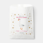 ワン間抜けグースガールズ1st誕生日パーティー フェイバーバッグ (正面)