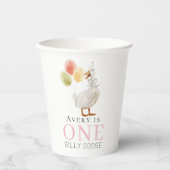ワン間抜けグースガールピンク1歳 紙コップ (正面)
