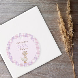 ワン間抜けグースガール1st誕生日パーティーありがとう フェイバータグ