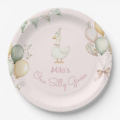 ワン間抜けグースガール1st誕生日 ペーパープレート