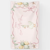 ワン間抜けグースガール1st誕生日 横断幕 (縦)