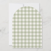 ワン間抜けグースグカスタマイズリーン1th誕生日アーチ 招待状 (裏面)