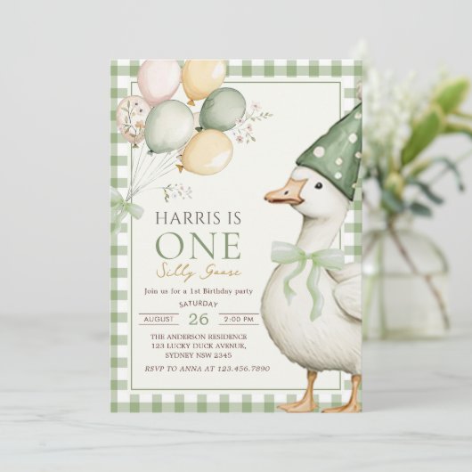 ワン間抜けグースグリーンギンガム1日 招待状 (スタンド正面)