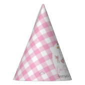 ワン間抜けグースピンク1歳 パーティーハット (左)