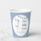 ワン間抜けグースブルーボーイ1歳の誕生日 紙コップ (裏面)
