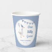 ワン間抜けグースブルーボーイ1歳の誕生日 紙コップ (正面)