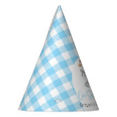 ワン間抜けグースブルー1歳 パーティーハット (左)