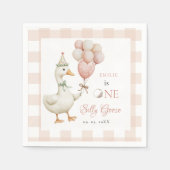 ワン間抜けグースベビー1日 スタンダードカクテルナプキン (正面)