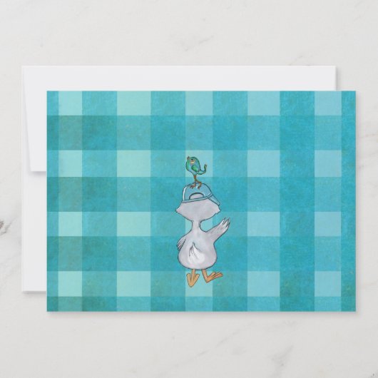 ワン間抜けグースボーイの写真サンキューカード サンキューカード (裏面)