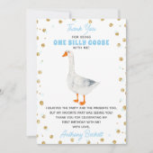 ワン間抜けグースボーイズ1回目の誕生日 サンキューカード (正面)