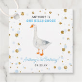 ワン間抜けグースボーイズ1歳の誕生日パーティー フェイバータグ (正面)