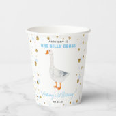 ワン間抜けグースボーイズ1歳の誕生日パーティー 紙コップ (裏面)