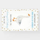 ワン間抜けグースボーイズ1st誕生日パーティーへようこそ 横断幕 (横)